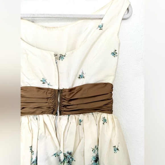 Vintage Sax Fifth Avenue 50s Floral Bow Prom Dress Evening Tulle - Picture 9 of 11